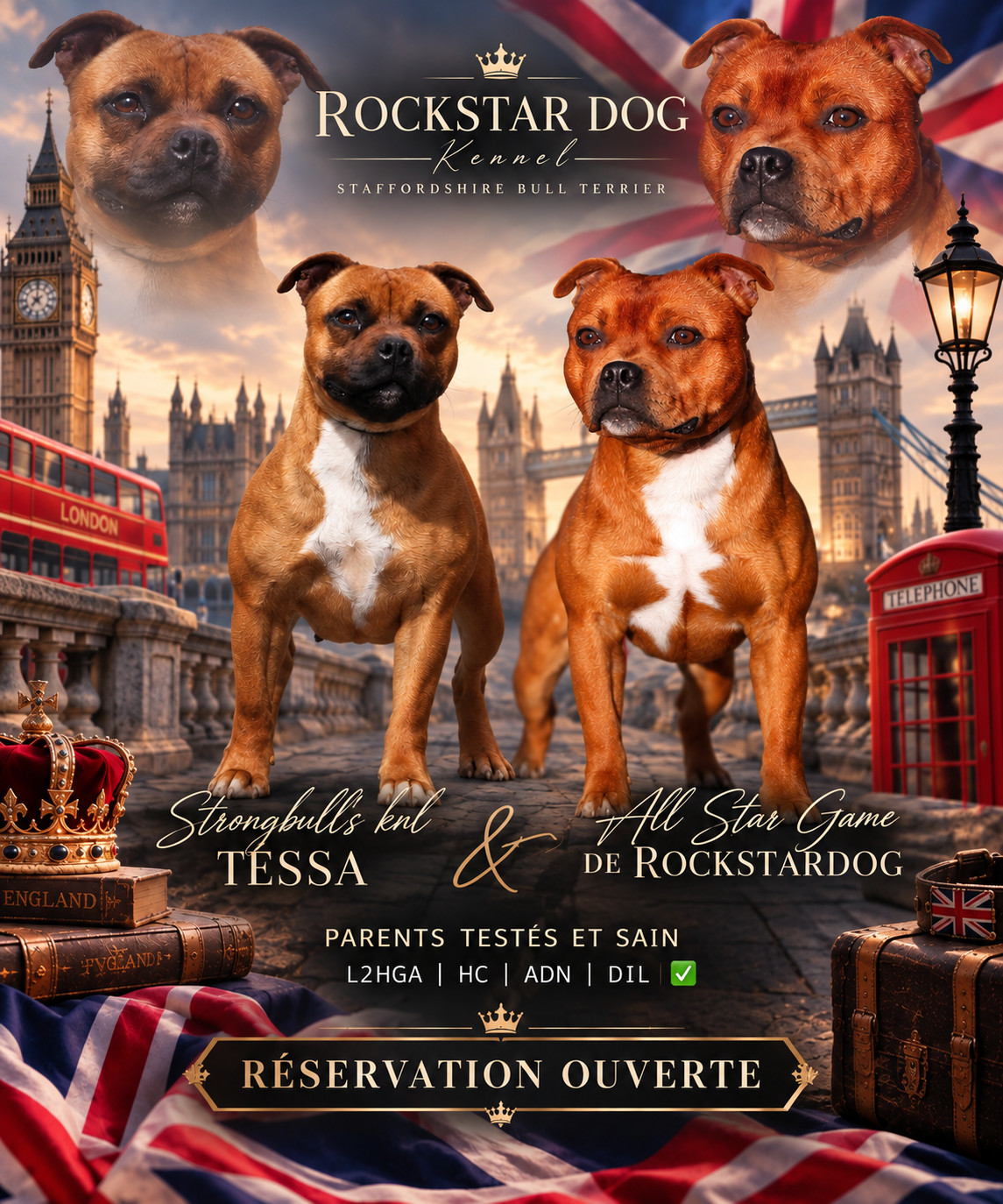 Chiot Staffordshire Bull Terrier De Rockstar Dog